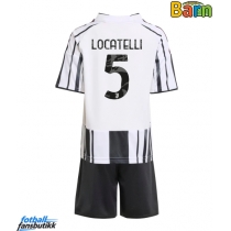 Juventus Manuel Locatelli #5 Hjemmedraktsett Barn 2025-26 Kortermet (+ Korte bukser)
